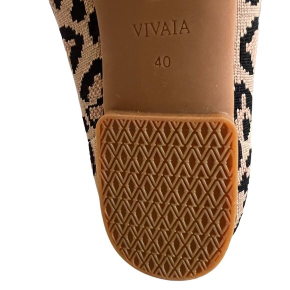 VIVIAIA NEW Square-Toe V-Cut Flats Margot 2.0 In Dark Leopard Size 9 - Picture 12 of 12